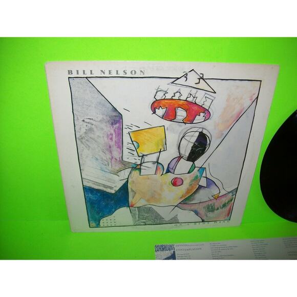 Bill Nelson On A Blue Wing Vinyl LP Record Album 1986 Promo NM SynthPop Electro - Picture 4 of 4